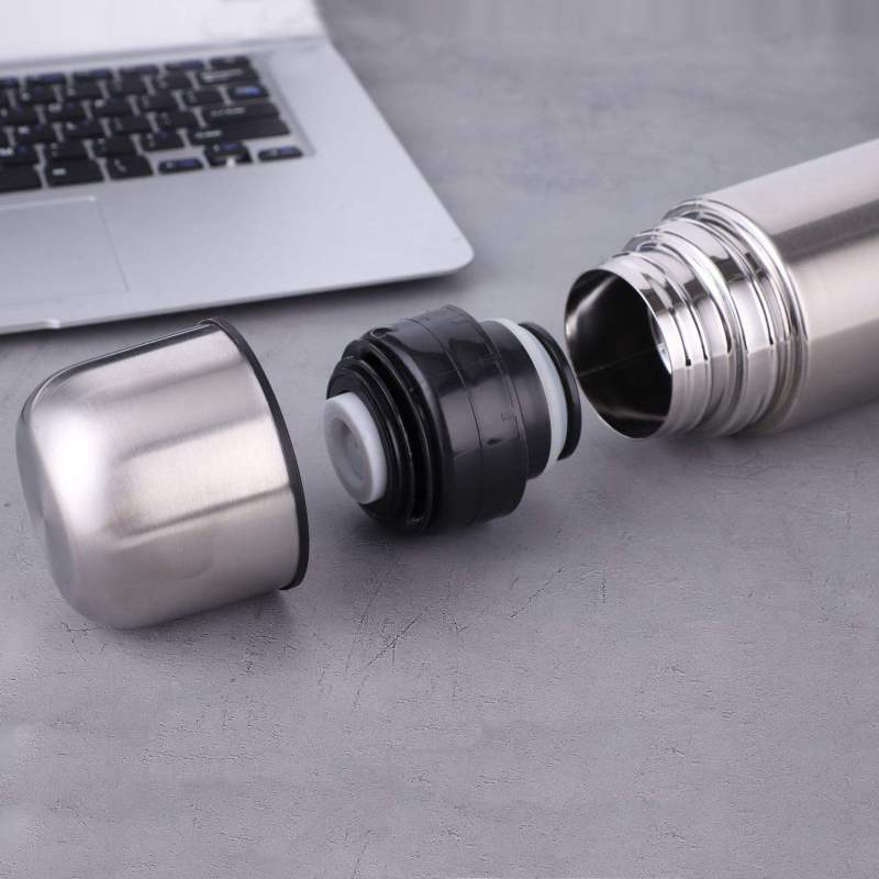 350ml/500ml/750ml/1000ml Wholesale Vacuum Flask Stainless Steel Double Wall Insulated Bullet Shaped Flask