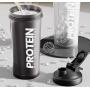 Custom Logo Sports Shaker Cup New Design Gym Water Bottle Protein for Shaker Bottle Made of Durable Plastic Drinkware