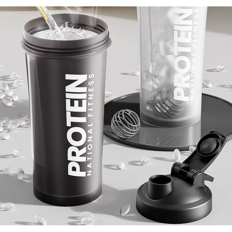 Custom Logo Sports Shaker Cup New Design Gym Water Bottle Protein for Shaker Bottle Made of Durable Plastic Drinkware