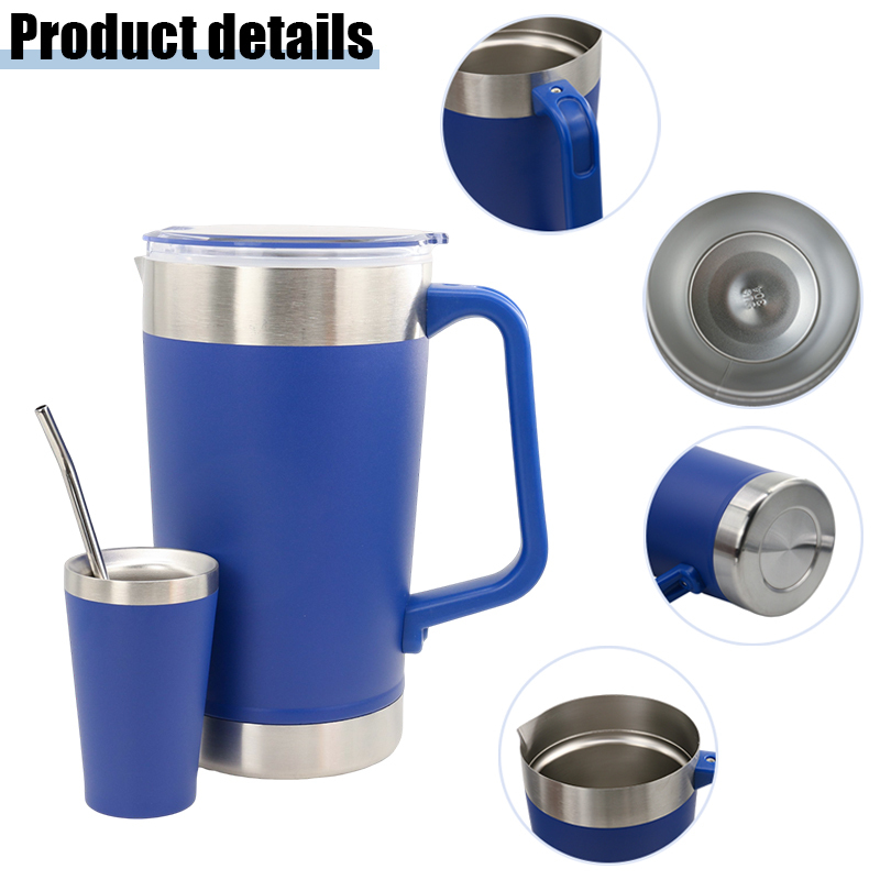 Large-Capacity 304 Stainless Steel Double-Layer Vacuum Insulated Mate Cup with Straw for Business Gifts Cross-Border
