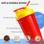 Custom logo 600ml Shaker Water Bottle, Shaker Bottle for Fitness Gym, Protein Bottle, Sports PP Plastic, BPA Free, Sample Free