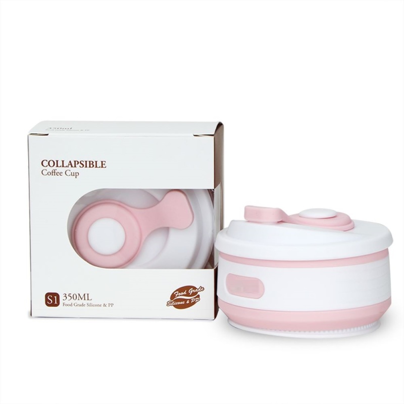 Folding Silicone Cup Portable Silicone Telescopic Drinking Collapsible Coffee Cup Multi-function Foldable Silica Travel Mug