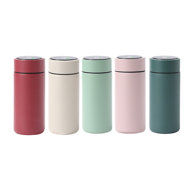 Coocodrink High Quality Wholesale Custom Color  280ml Pocket Stainless Steel Water Bottle with Lid for Gifts Camping