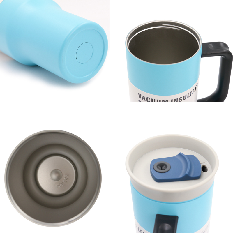 Hot Sale Custom logo 40Oz Vacuum Stainless Steel Cup Tumbler With Handle and Straw