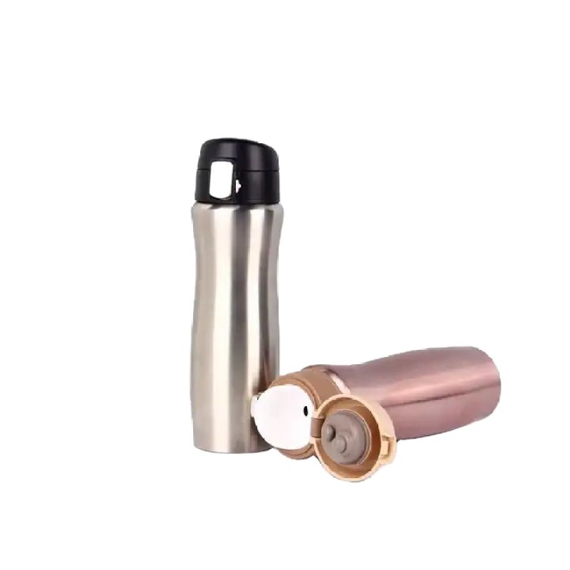 Custom Logo 500ml BPA Free Metal Insulated Double Wall Flask Stainless Steel Bouncing Cup Vacuum Water Bottle