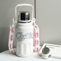 Trendy Coca-Cola Large Capacity Insulated Stainless Steel Cup High-Value Strap Outdoor Portable Water Bottle Modern Hot Item