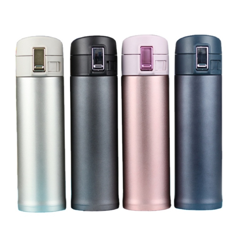 BPA Free Metal Insulated Double Wall Flask Stainless Steel Bouncing Cup Vacuum Water Bottle