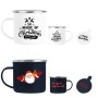 Coocodrink Christmas Gift Use 12 oz 350 ml Personalized Camping Enamel Mugs Cup with Handle Sublimation Steel Enamel Milk Mugs