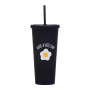 Customized Logo Creative Summer Casual Drink Cup with Fashion Pattern New Double Wall Plastic Tumbler for Coffee & Milk