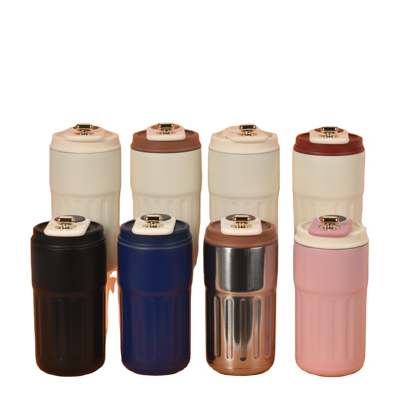 Coocodrink New Design Custom logo 450ml Smart Led Temperature Display Stainless Steel Vacuum Coffee Cup Insulated Mug