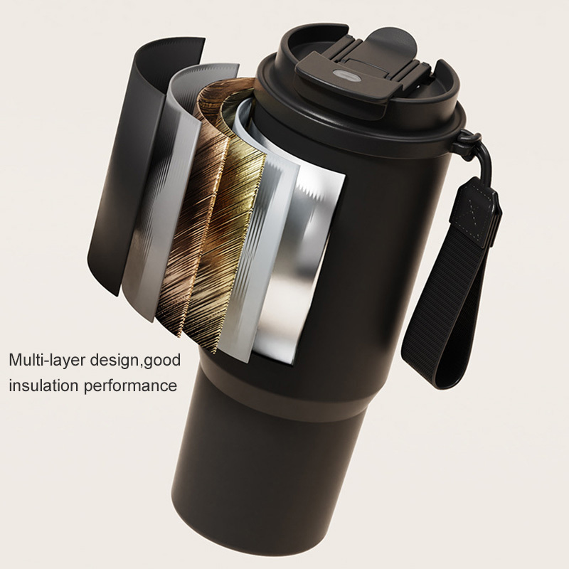Original Factory Sale Stan Cup Shaped 25oz 750ml Vacuum Tumbler Stainless Steel Thermal Coffee Mug With 2 in 1 Drinking Lid