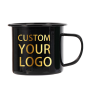 Coocodrink High Quality Wholesale Custom Printing Customized Classic Simplicity Iron Enamel Mugs Cup for Promotion