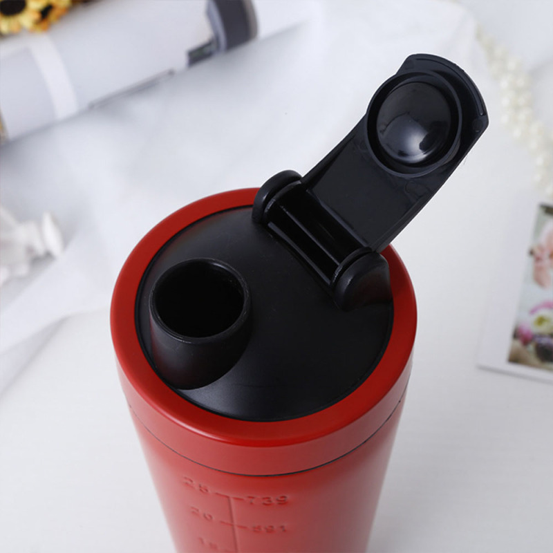 Custom High Quality Reusable Metal Sport Water Bottles Classic Gym Stainless Steel Blender Protein Shaker Bottle