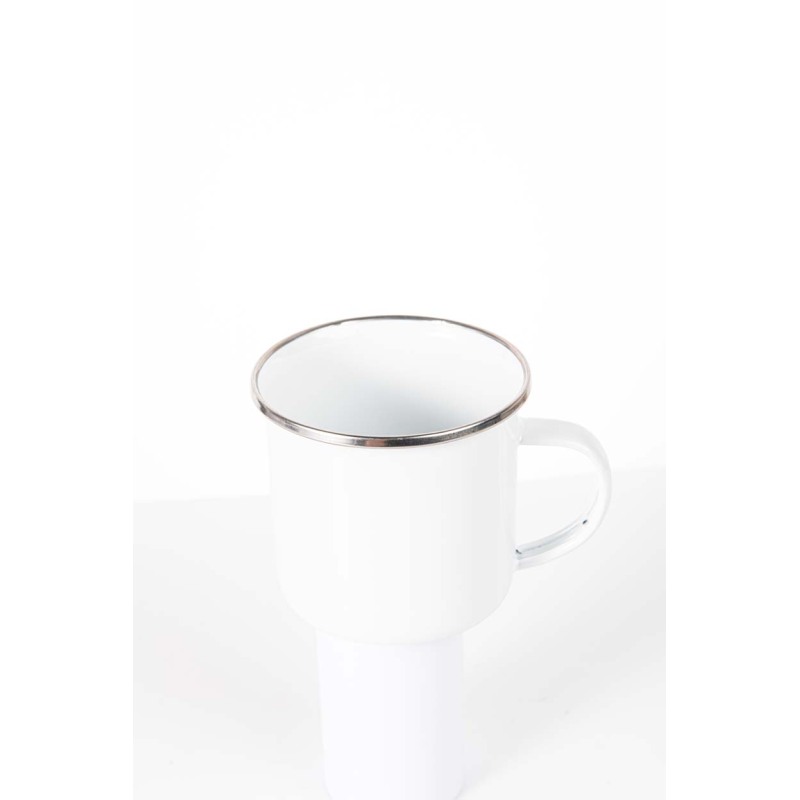 Coocodrink Custom Classic 11/16oz Vintage Printing Logo Enamel Stoneware Customized Ceramic Campfire Coffee Enamel Mugs for Camping Travel