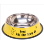 Coocodrink Hot Sell Stainless Steel Cat Basin Single Bowl Creative Multi-color Splash Proof Wear-resistant PET