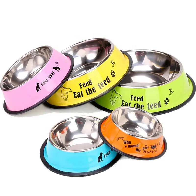 Coocodrink Hot Sell Stainless Steel Cat Basin Single Bowl Creative Multi-color Splash Proof Wear-resistant PET