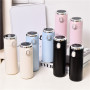 Coocodrink Peas Cup Led 420ml Temperature Display 304 Stainless Steel Vacuum Thermo Reminder to Drink Vacuum Flasks Smart Water Bottle
