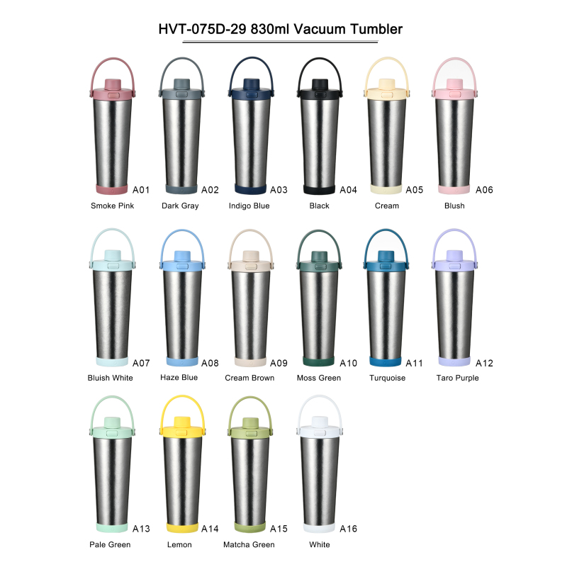 New 2025 830ml Pure Titanium Double Wall Vacuum Tumbler-6-12 Hours Thermal Insulation Boiling Water Safe Sleek Flip Lid Handle