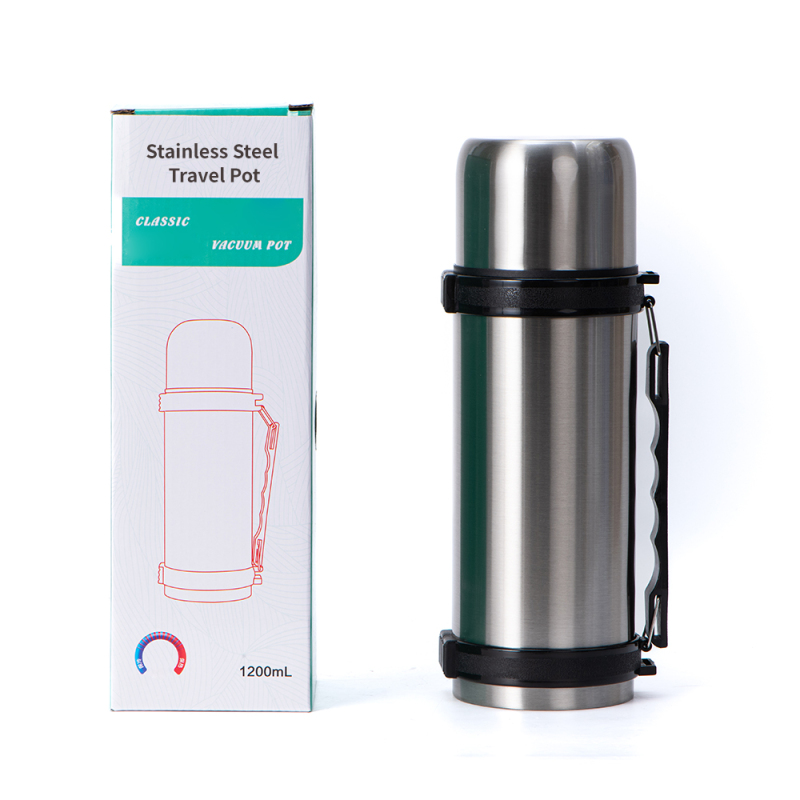 Wholesale Leakproof Capacity 1.2L 1.5L Water Bottle Stainless Steel Flasks Insulated Travel Water Bottle for Travel Camping