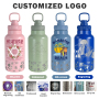 Coocodrink 35oz Portable Dog Water Bottle Dispenser 2 in 1 Hiking Camping Outdoor Insulated Dog Travel Water Bottle with Detachable Bowls
