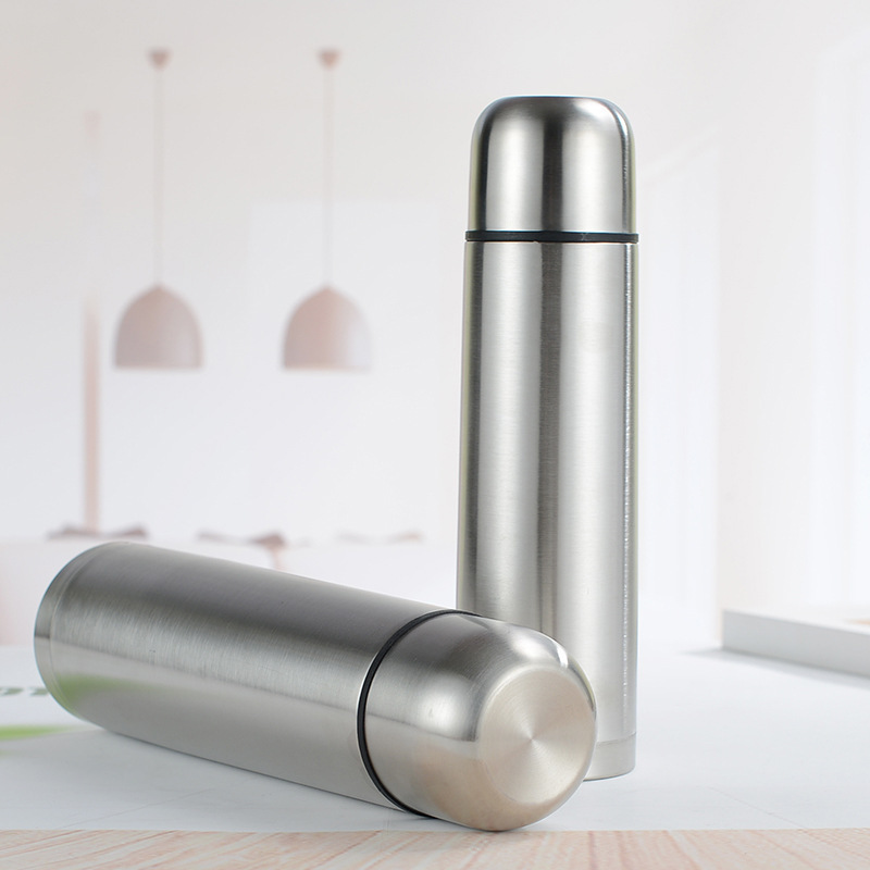 High Quality Large Capacity Sport Bottle Stainless Steel Double Wall Vaccum Flask Bullet Shape Flask
