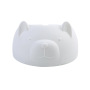 Coocodrink Pet Slant Plastic Base Stainless Steel Cat Dog Bowl Set Cute Custom for Small Animals Protect Cervical Spine Dog Pet Bowl