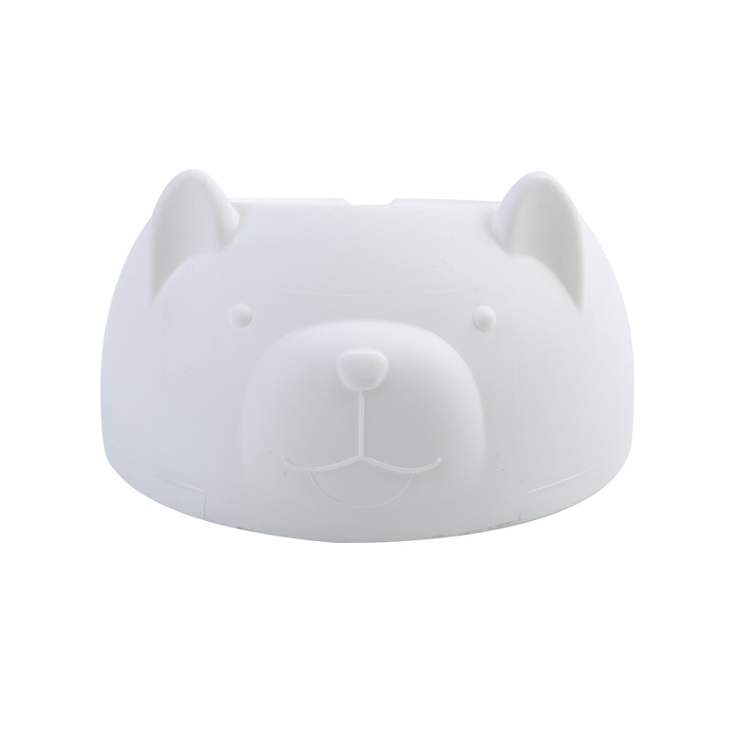 Coocodrink Pet Slant Plastic Base Stainless Steel Cat Dog Bowl Set Cute Custom for Small Animals Protect Cervical Spine Dog Pet Bowl