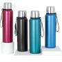500ml Wholesale Custom Logo Thermos Bottle Bullet Type Double Wall Stainless Steel Vacuum Flask With Lifting Rope Water Bottle