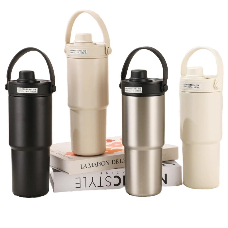 Coocodrink 700ml Ceramic Inner Liner Thermos Eco Friendly Two Drinks Stainless Steel Vacuum Insulated Tumblers with Custom logo