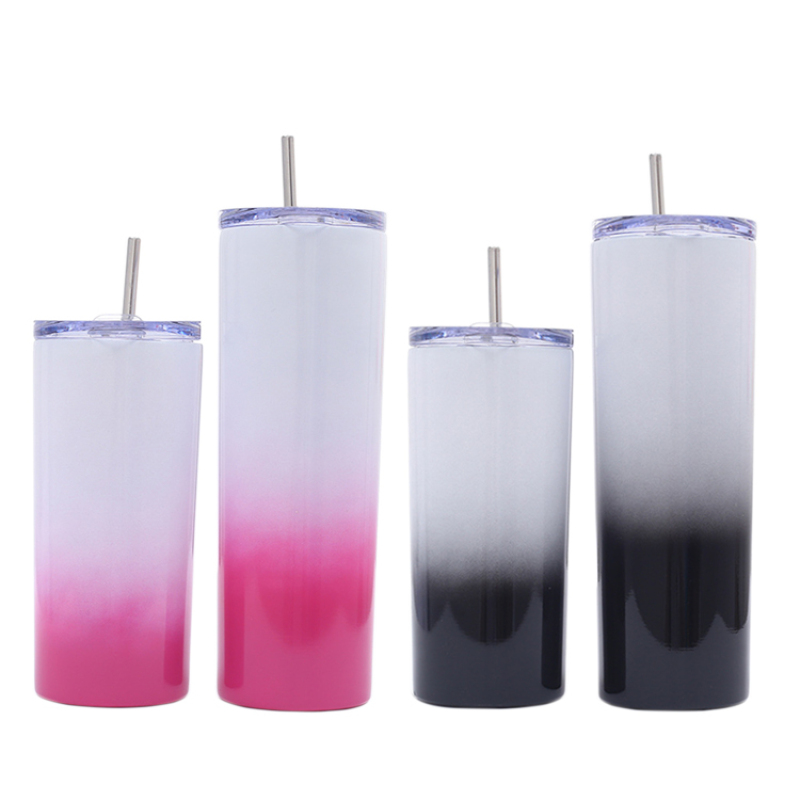 Gradients Unbreakable Beer Coffee Blank DIY Sublimation Vacuum Insulate Skinny Tumbler