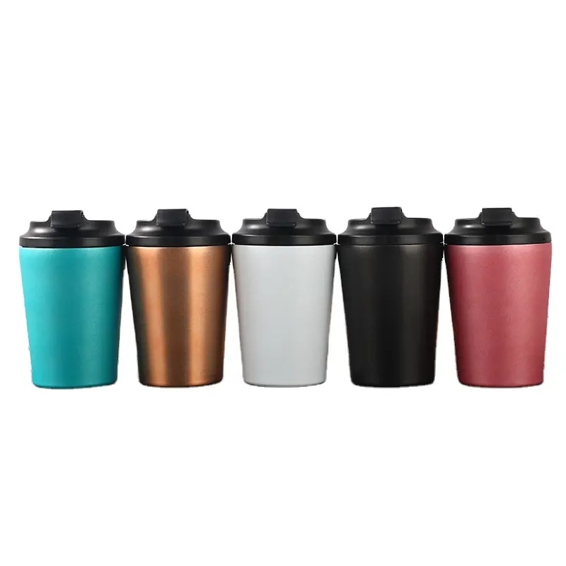 Coocodrink Wholesale 350ml Double Wall Vacuum Insulated Tumbler Stainless Steel Travel Coffee Mugs with Lids