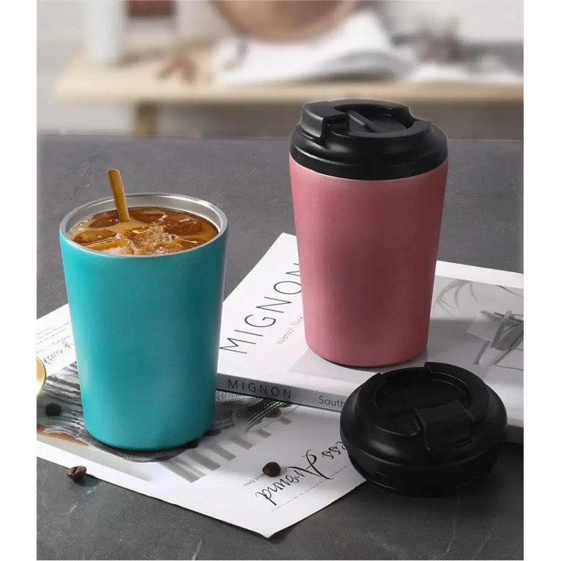 Coocodrink Wholesale 350ml Double Wall Vacuum Insulated Tumbler Stainless Steel Travel Coffee Mugs with Lids