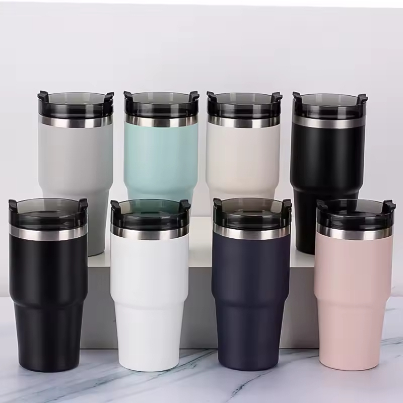 New Custom Double Wall Mugs Stainless Steel Water Bottle Cup Camping Tumbler Cups Bottle