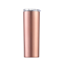 Wholesale 20oZ Double Wall Custom LOGO Sublimation Blank Straight Skinny Stainless Steel Tumbler With Straw and Lid