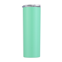 Wholesale 20oZ Double Wall Custom LOGO Sublimation Blank Straight Skinny Stainless Steel Tumbler With Straw and Lid