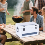 Hot Sale Portable Camping Cooler Insulated Car Fridge with Thermal Features Square Cooler Box for Food Storage Cooler Box