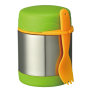 Coocodrink Wholesaler  300ml Food Thermal Container Leak Proof Stainless Steel Baby Kids Vacuum Flask Food Jar with spoon