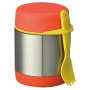 Coocodrink Wholesaler  300ml Food Thermal Container Leak Proof Stainless Steel Baby Kids Vacuum Flask Food Jar with spoon