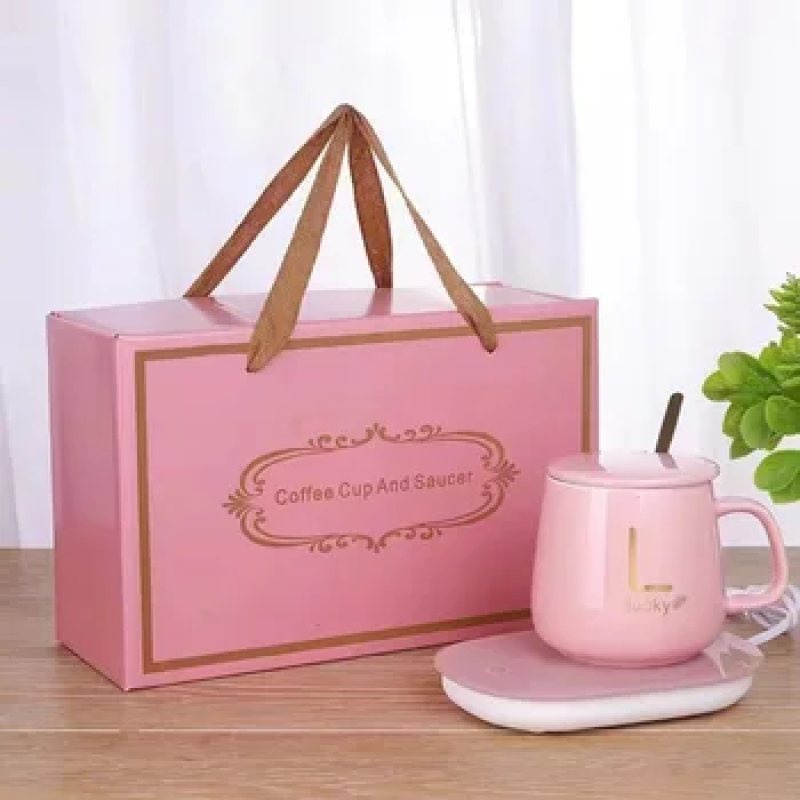 Hot Sale Gift Set Cup Heating Pad Cute 55 Degrees Temperature Control Smart Coffee Mug Cup Warmer With Custom Logo