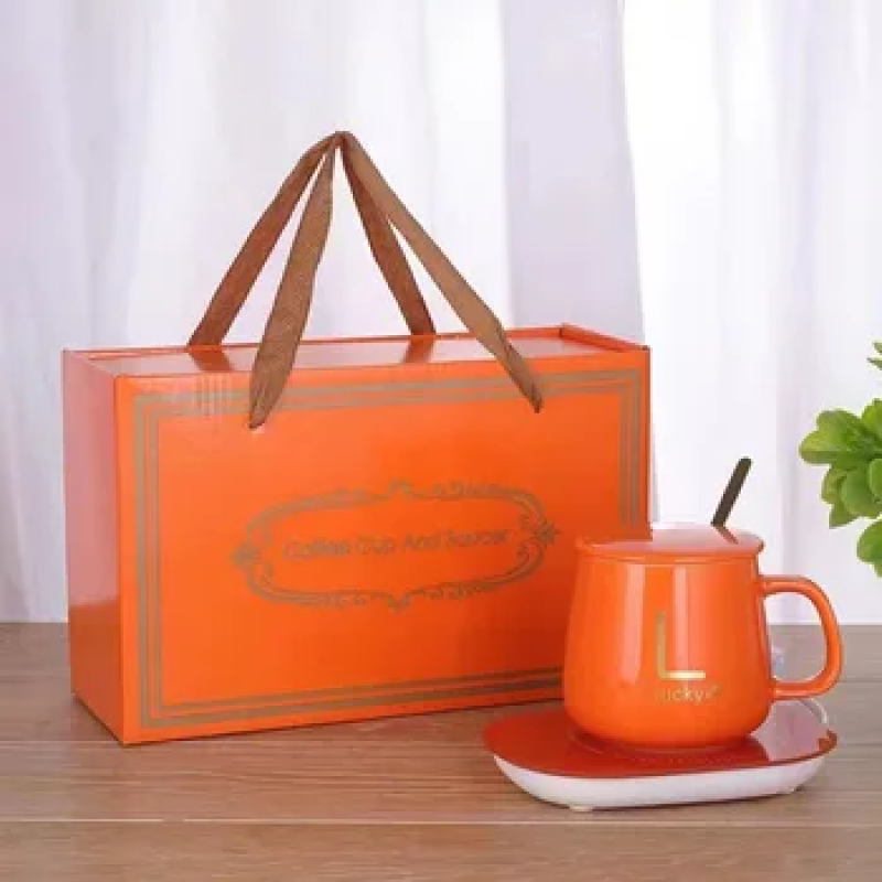 Hot Sale Gift Set Cup Heating Pad Cute 55 Degrees Temperature Control Smart Coffee Mug Cup Warmer With Custom Logo