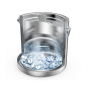 Ice Bucket 2L with Lid Scoop Tongs Double Wall Insulated Stainless Steel Ice Bucket Wine Bucket for Cocktail Bar and Parties