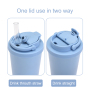 Portable Double-Layer Vacuum Insulated Straw Cup with Stainless Steel and Pearl Ceramic Inner Liner New Straw Cup with Handle