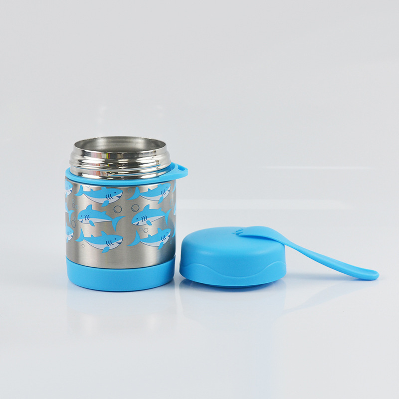 Coocodrink Drinkware 350ML Stainless Steel Baby Thermos Food Jar For Hot Food Insulated Vacuum Thermal Flask Kids Lunch Box
