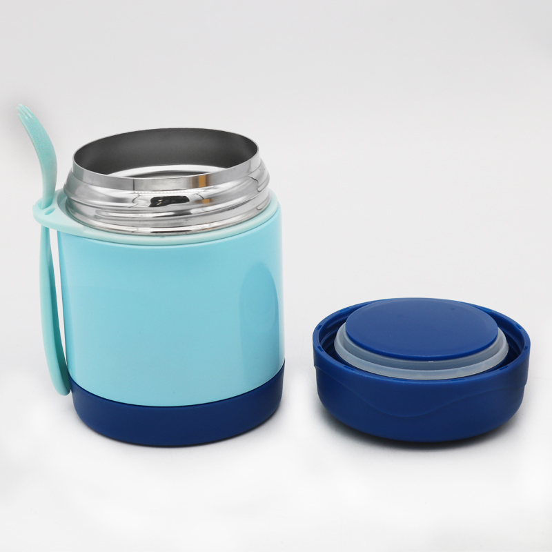 Coocodrink High Quality 350 ml Customized Logo Thermos Food Jar Double Wall Food FFask Vacuum Lunch Box for Kids With Fork