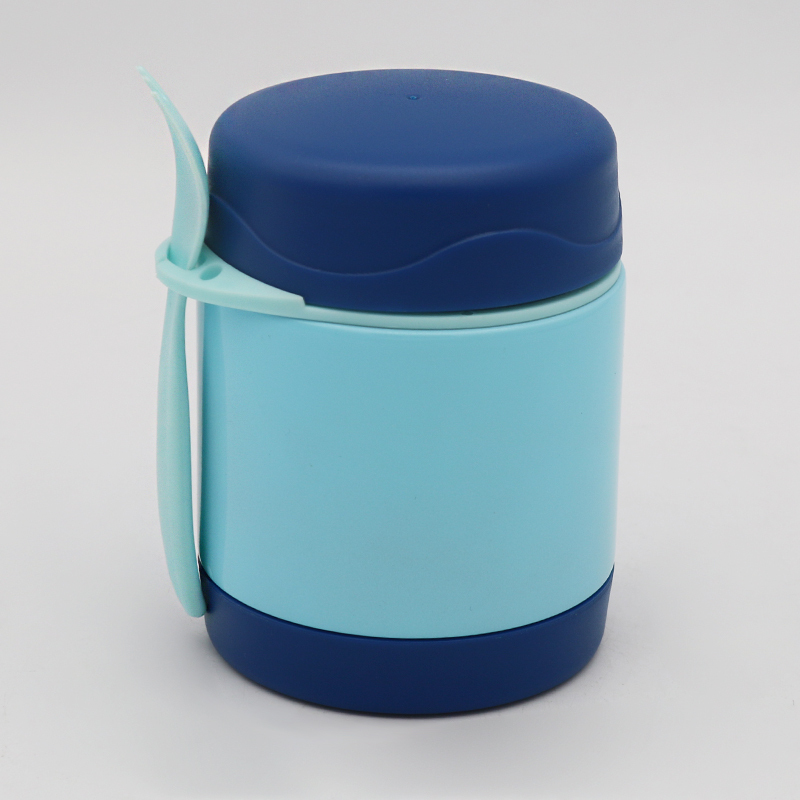 Coocodrink High Quality 350 ml Customized Logo Thermos Food Jar Double Wall Food FFask Vacuum Lunch Box for Kids With Fork