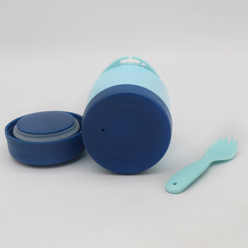 Coocodrink High Quality 350 ml Customized Logo Thermos Food Jar Double Wall Food FFask Vacuum Lunch Box for Kids With Fork