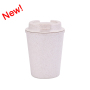 Double-Layer PP BPA Free Leak-Proof Thermal Insulation Coated Direct Drinking Portable Mini Coffee Cup Push-Pull Lid for Car Use