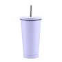 Wholesale 500ml 750ml Coffee Drinking Stainless Steel Travel Vacuum Tumbler With Straw