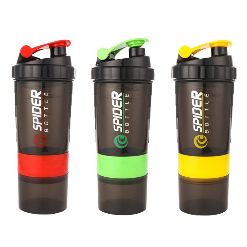 Wholesale Custom Colors and Logo 550ml Large Capacity Free Plastic Sport Workout Blender Protein Shaker Bottle Shaker Gym