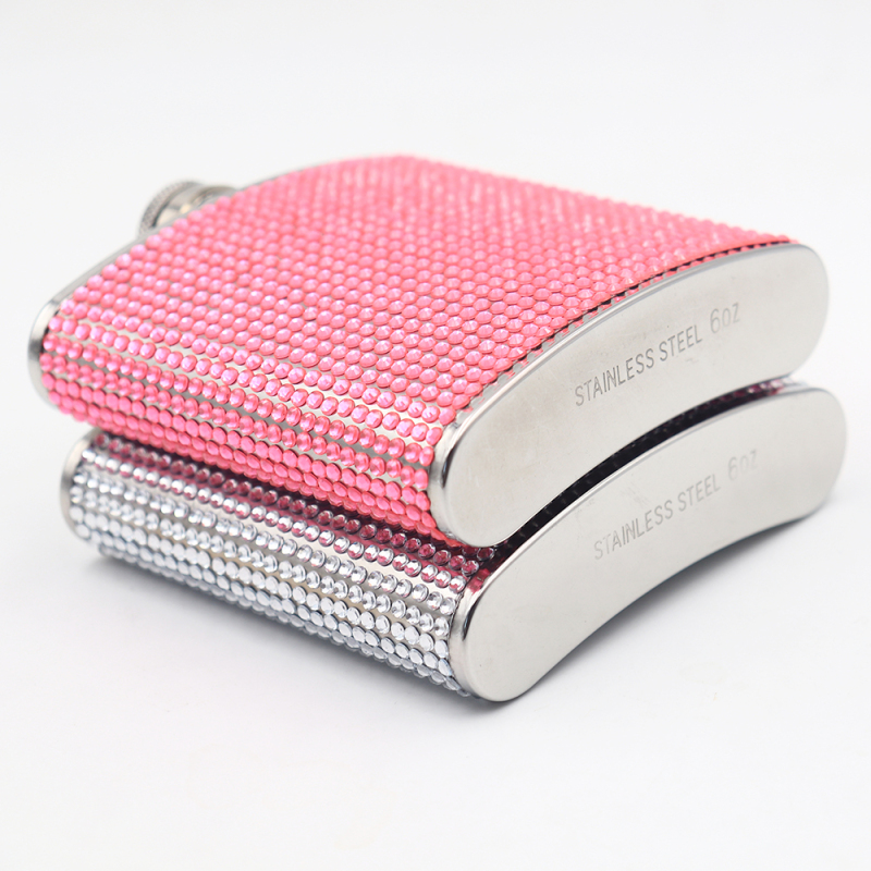 Fashion Style Portable Party Stainless Steel Whisky Hip Flask for Girls Wedding Gift